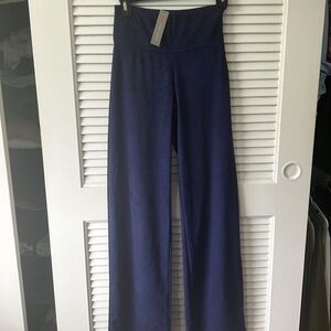 NWT Last Tango navy super soft stretchy suede like flowy pants